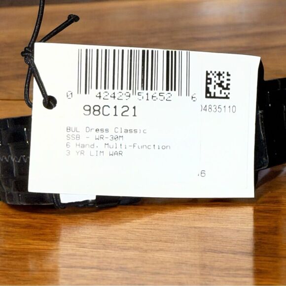 New With Tags Bulova Men's Watch 6 Hand Multi Functional Chronograph 98C121 - Picture 7 of 9